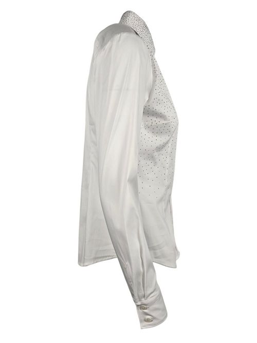 camicia donna con borchie bianco Camicetta Snob | 599P-31411107